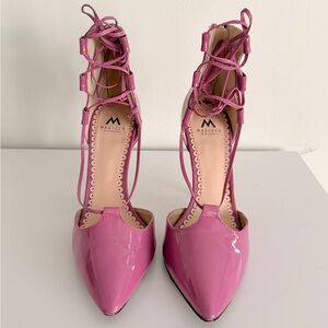 Pinkish Ankle Strap Heels